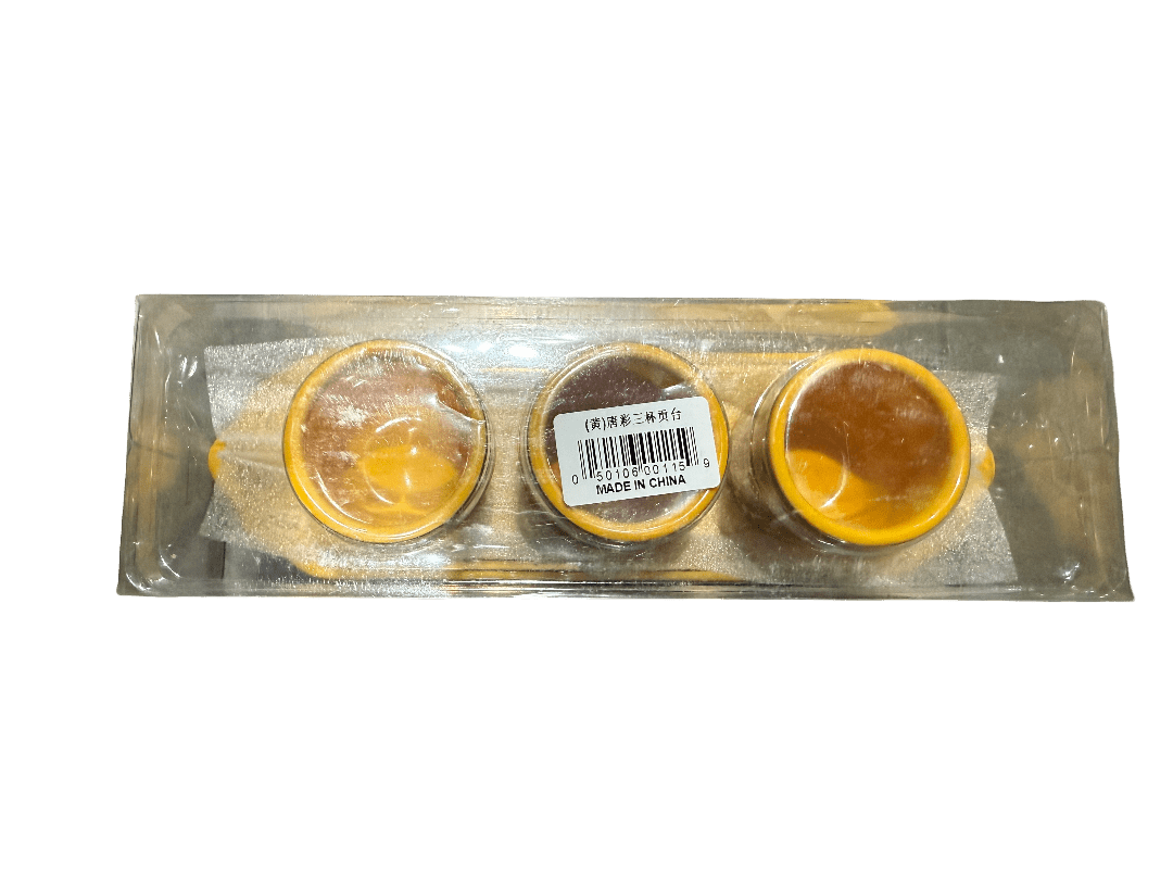 3 - Cup Set Offering Table (Yellow) – Tang Tri - Color Glazed Ceramics - ECO Box