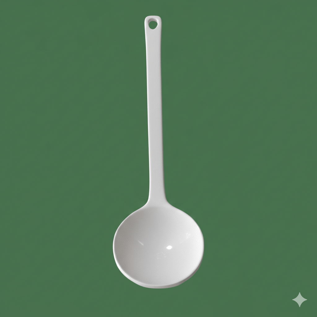 Commercial Black Melamine Serving Spoon | Deep Sauce Ladle 21cm - OMECA wholesale LTD.