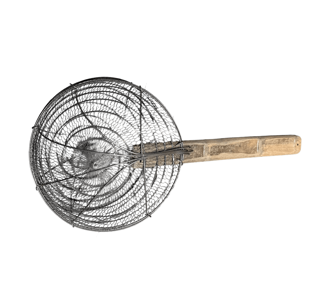 Dense Mesh Skimmer with Bamboo Handle - OMECA wholesale LTD.