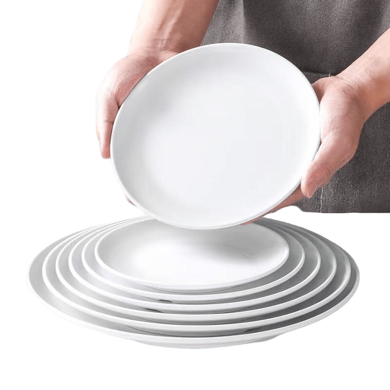 Durable Round Coupe Plate – White - OMECA wholesale LTD.