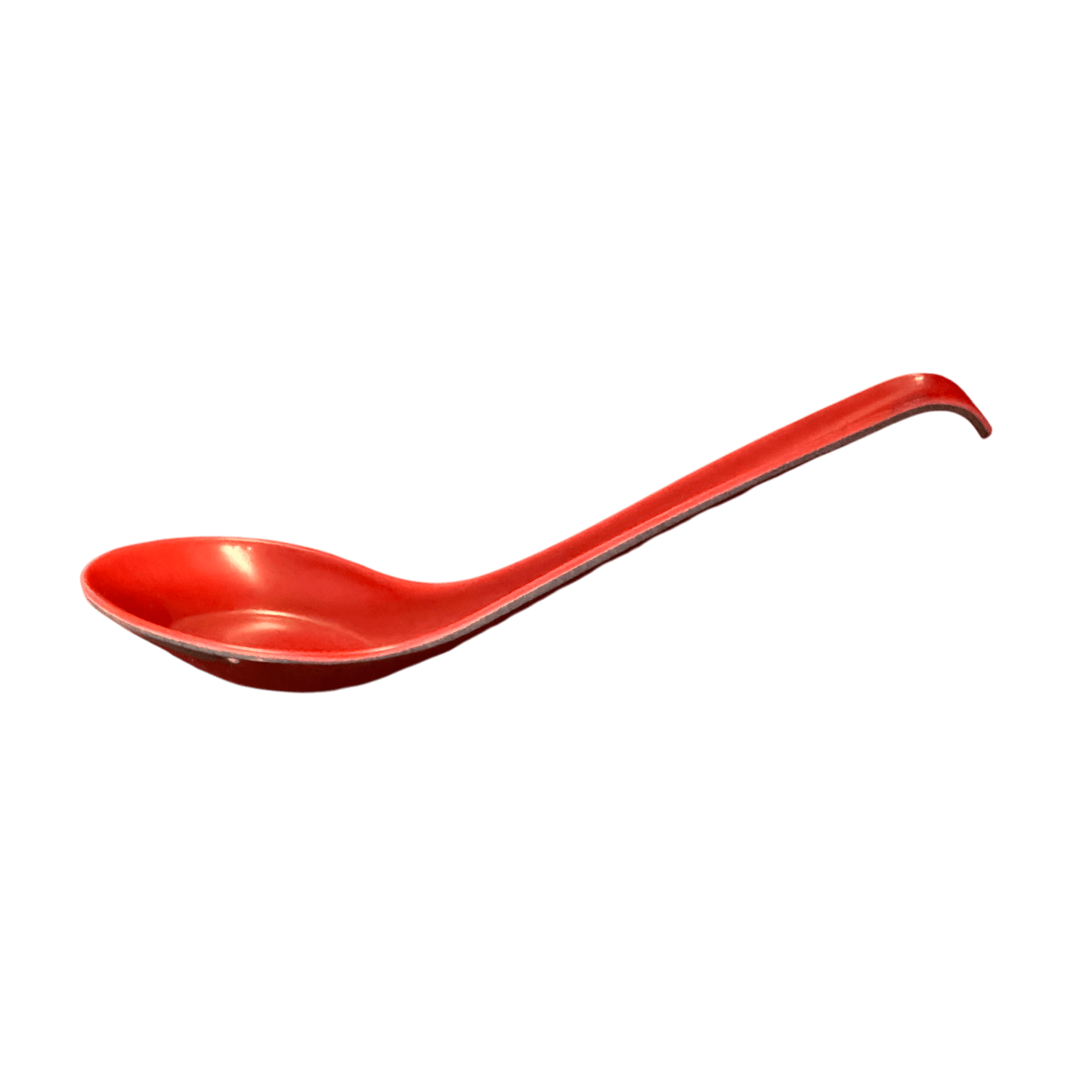 Red Melamine Asian Soup Spoon | Commercial Ramen Spoon - OMECA wholesale LTD.