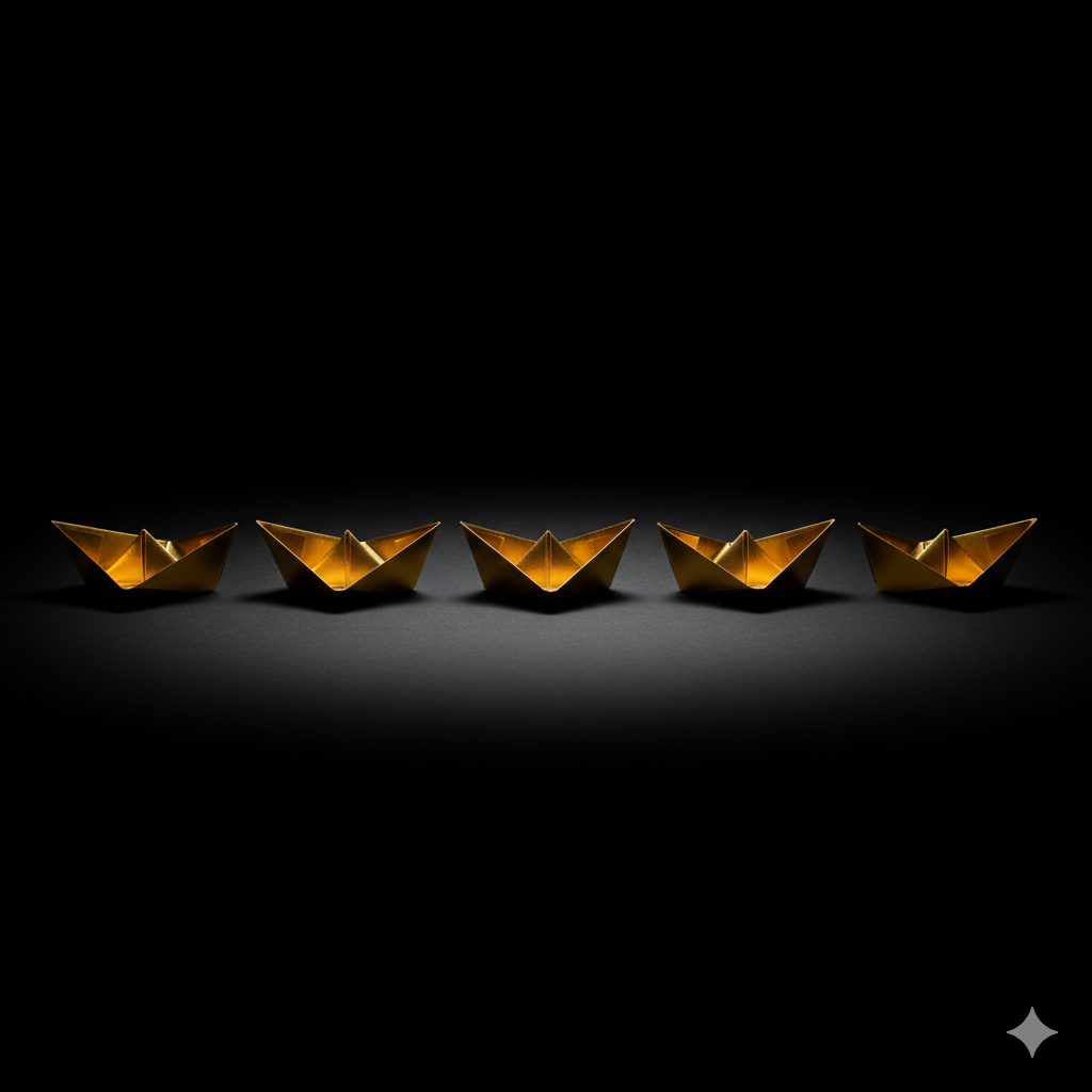 Gold Ingots (小袋金元寶) – Ancestral Offering Paper Pack of 5