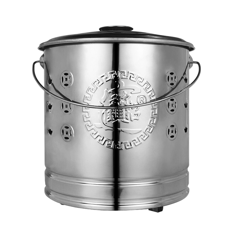 Stainless Steel Incinerator Bin – Wealth Collection Ritual Bucket