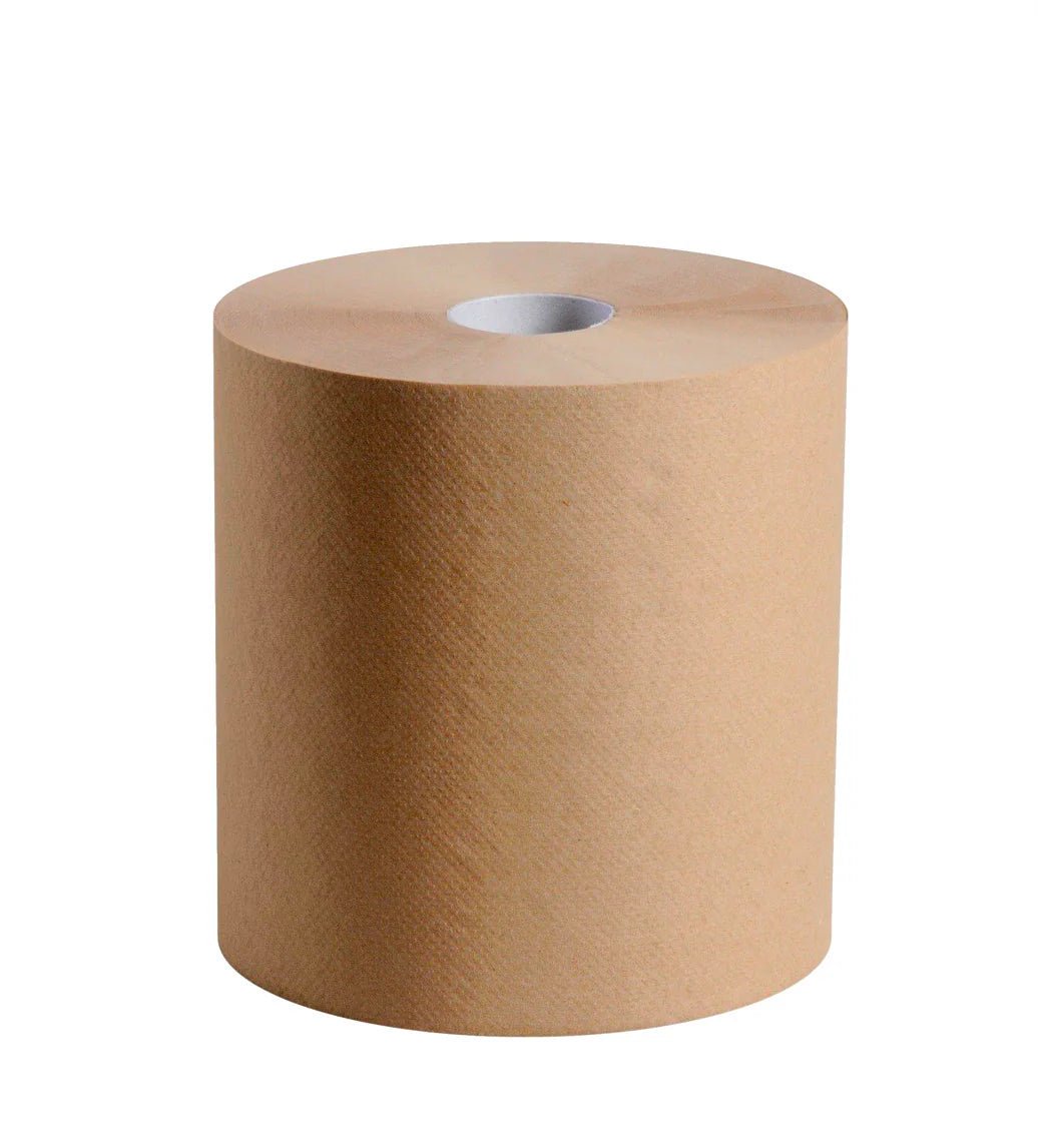 Commercial Paper Towel Roll – 12" x 600' (12 Rolls, Brown & White Options) - OMECA wholesale LTD.