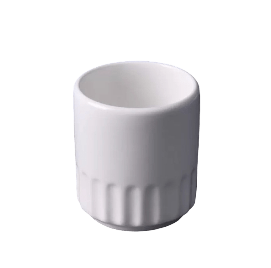 Durable Ceramic Half - textured Cup - OMECA wholesale LTD.
