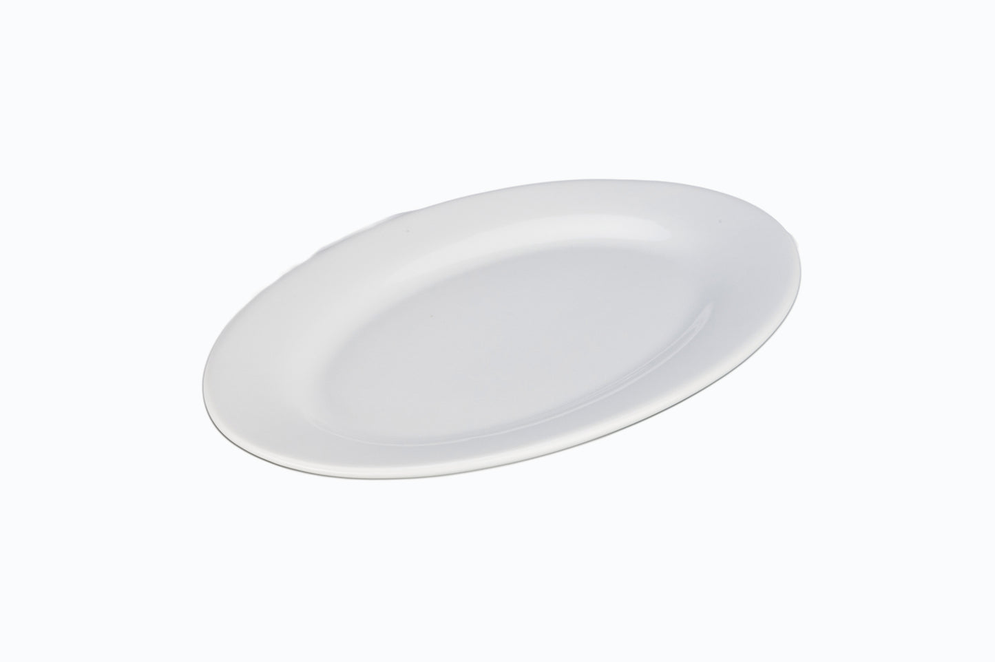 Durable Classic White Oval Plate