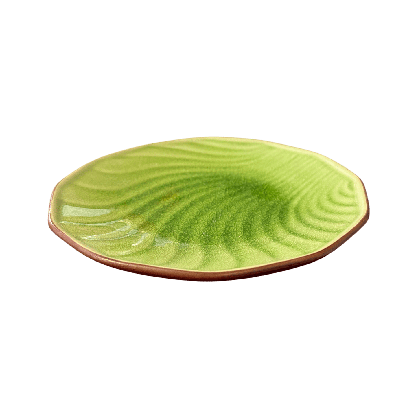 Slim Ceramic Green Sushi Platter | Individual Rectangular Side Plate 20cm - OMECA wholesale LTD.