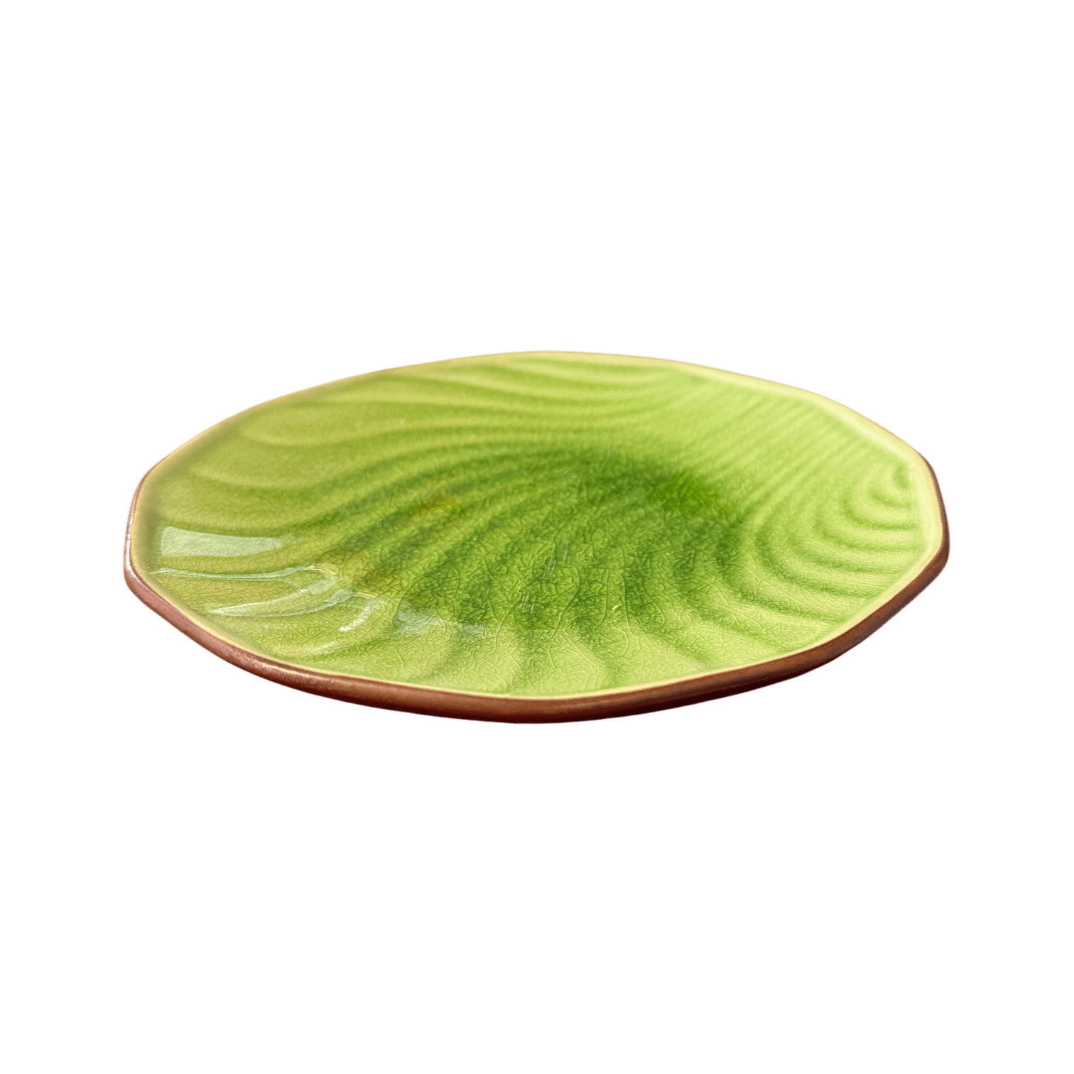 Slim Ceramic Green Sushi Platter | Individual Rectangular Side Plate 20cm - OMECA wholesale LTD.