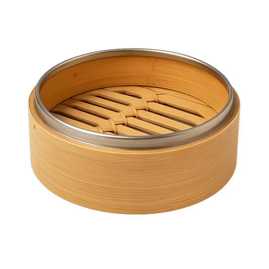 Steel - Banded Bamboo Steamer - OMECA wholesale LTD.